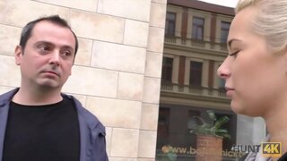 HUNT4K. Babe estas malsana de amanto kaj decidas havi sekson kun fremdulo